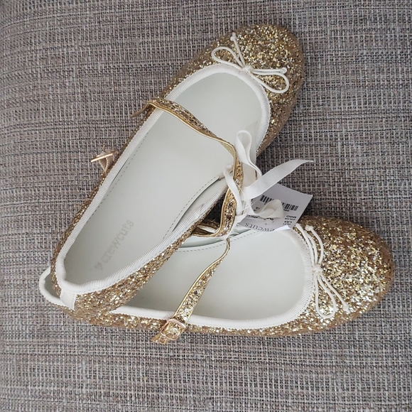 •Crewcuts• Girls Glitter Mary Jane Ballet Flats - Picture 5 of 6